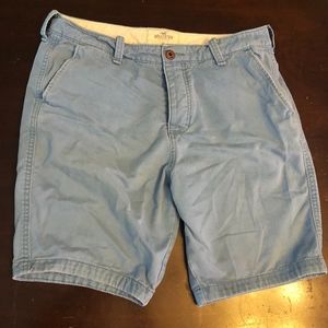 Hollister California blue khaki shorts (34)